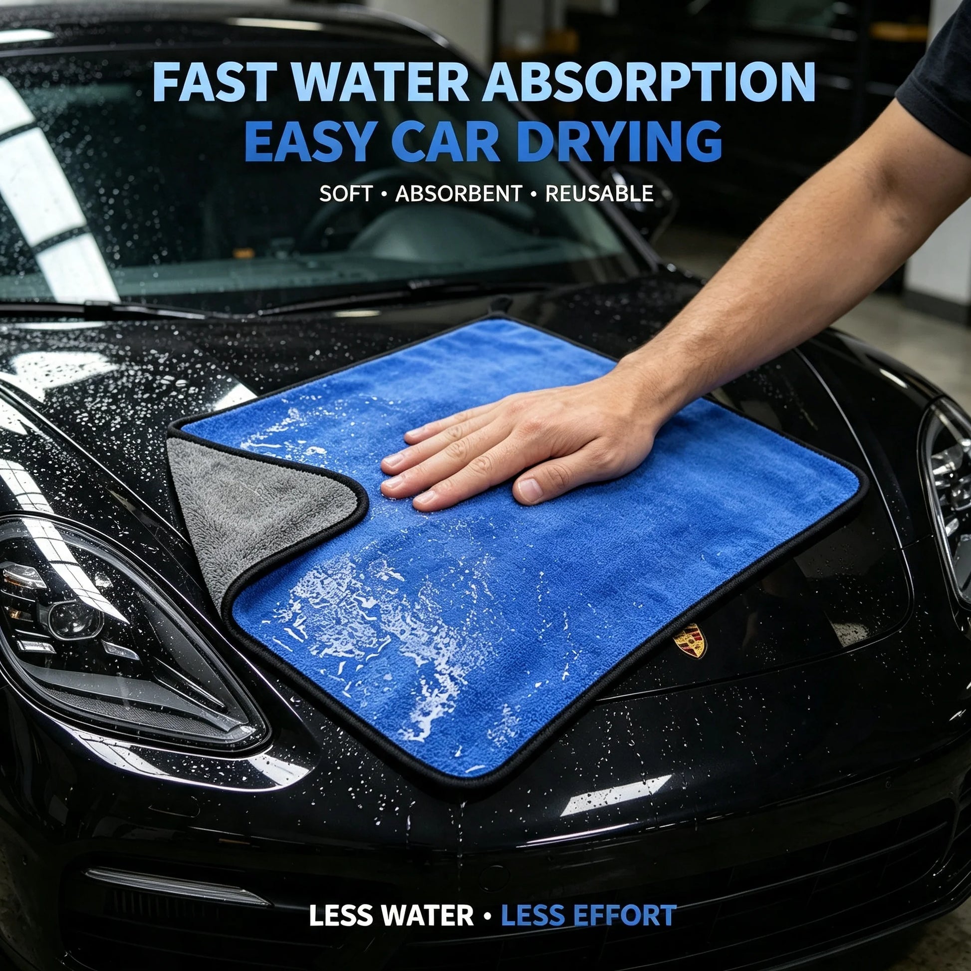 DRYVANTA™ Blue Microfiber Towel