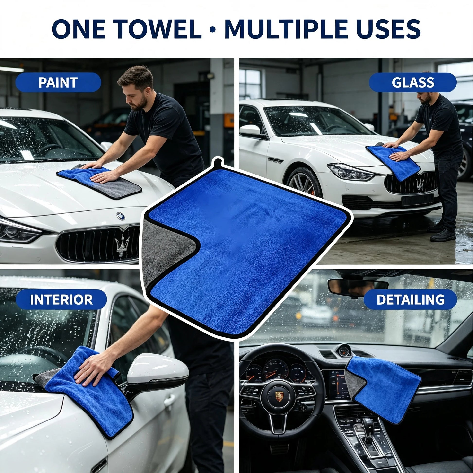 DRYVANTA™ Blue Microfiber Towel